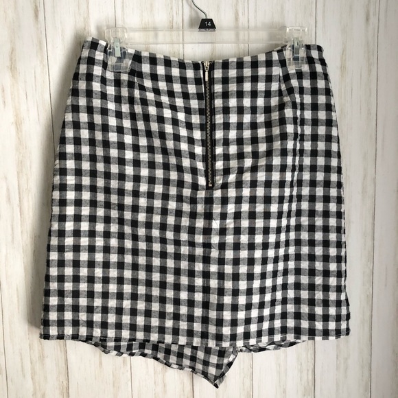 Anthropologie Plaid Checks Ruffle Mini Skirt Lilis - Picture 6 of 6